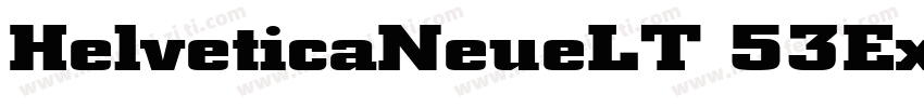 HelveticaNeueLT 53Ex字体转换